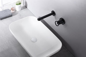 Matte Black Built-in Sink Mixer Faucet, view 8