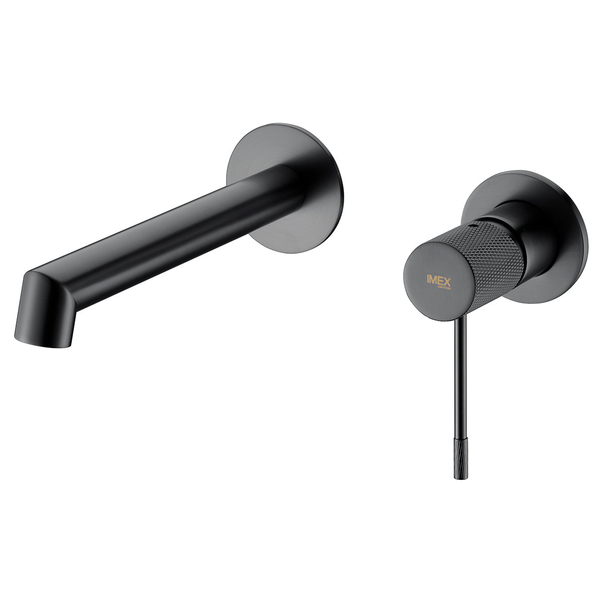 Black Gum Metal Built-in Bathroom Sink Mixer Faucet, view 2