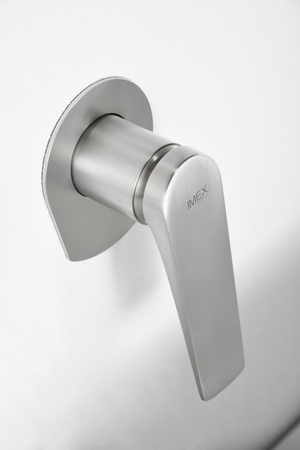 Delos Built-in Sink Mixer S316 Steel Chrome, handle detail