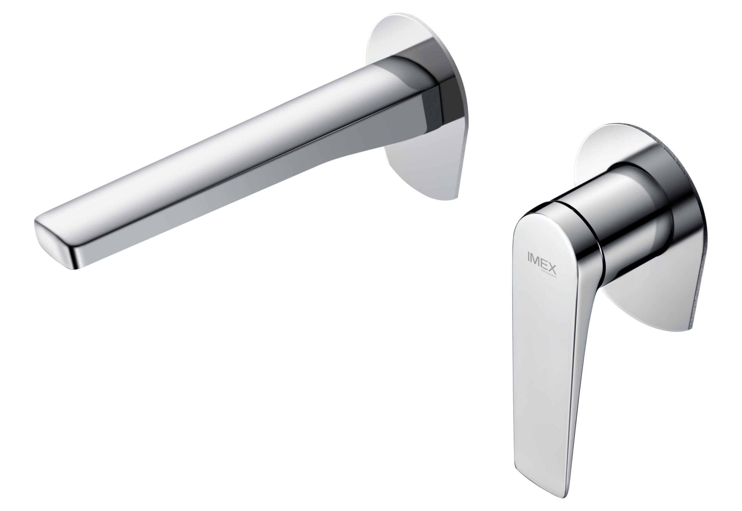 Chrome Built-in Sink Mixer Faucet Modern Design, view 2