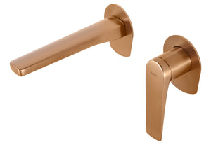 Brushed Rose Gold Single Lever Sink Mixer Faucet, view 2