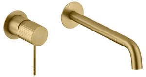 Brushed Gold Basin Mixer Faucet Single Lever, view 6