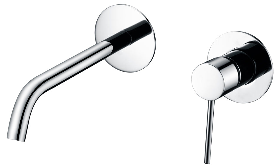 Milos Chrome Single Lever Sink Faucet, view 2
