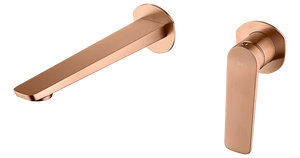 Brushed Rose Gold Bathroom Sink Mixer Faucet, view 2