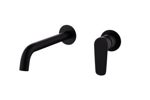 Matte Black Built-in Sink Mixer Single Lever Faucet, view 2