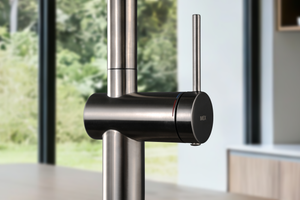 Brushed Nickel Pull Out Kitchen Mixer with Reverse Osmosis Outlet, view 3
