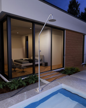 Alaska Stainless Steel Pool Shower Tap in 316 Stainless Steel, view 3