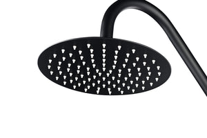 Alaska Matte Black Steel Pool Shower Tap in 316 Stainless Steel, view 4