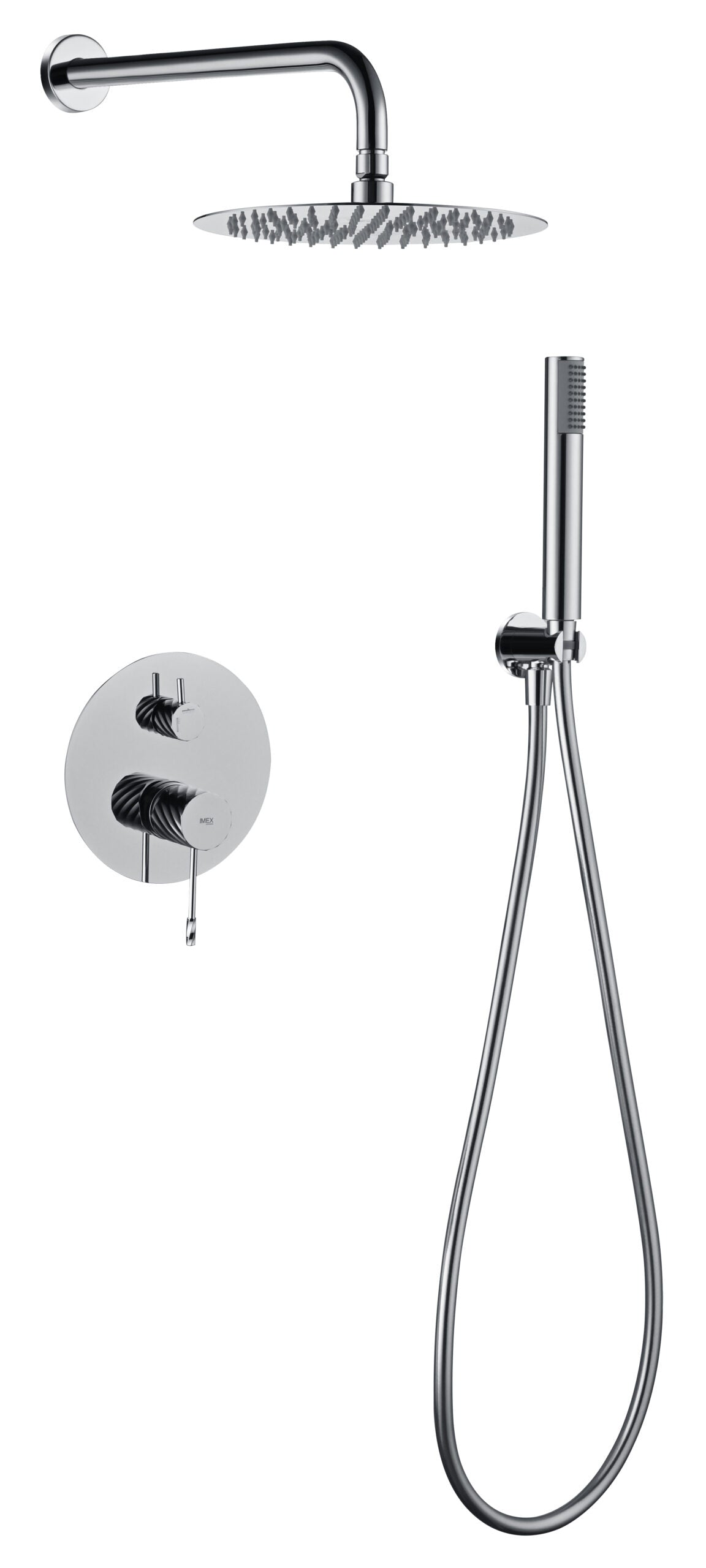 Bless Chrome Concealed Single Lever Shower Set, main product view