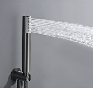 Bless Black Gun Metal Concealed Single Lever Shower Set, view 5