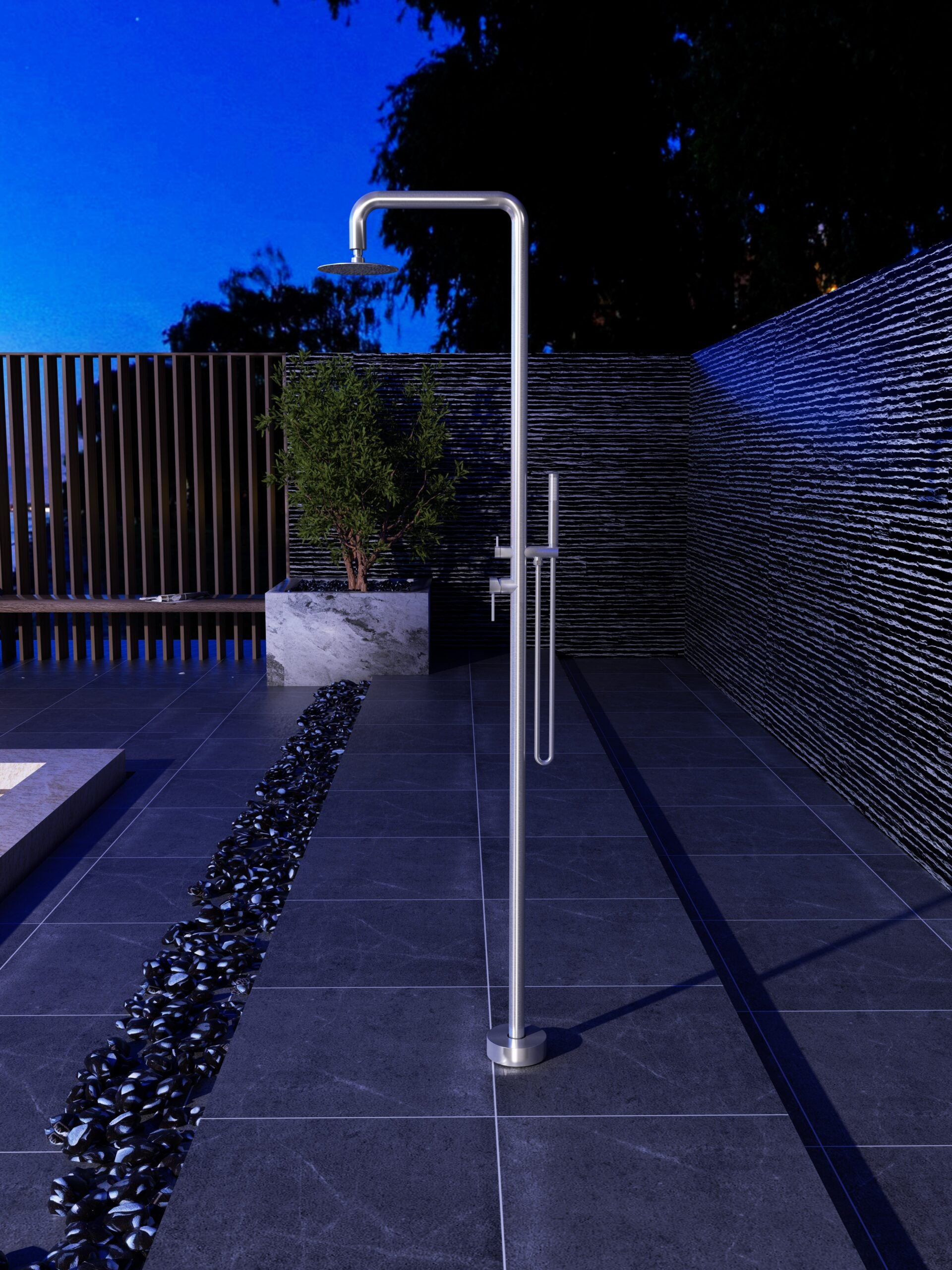 Florida Stainless Steel Pool Shower Tap in 316 Stainless Steel, view 2