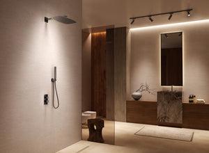 Firenze Brushed Rose Gold Concealed Single Lever Shower Set, view 3
