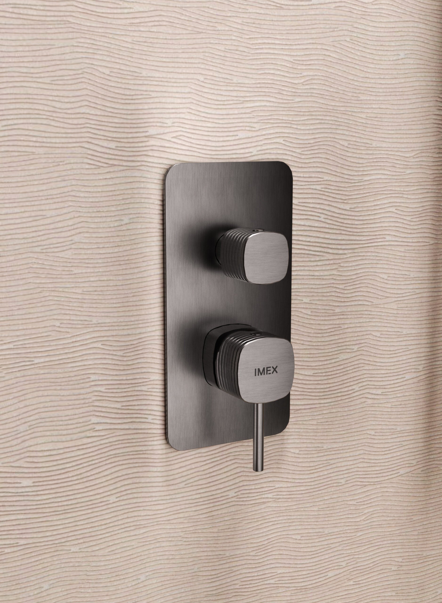 Firenze Brushed Gold Concealed Single Lever Shower Set, view 5