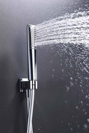 Thermostatic Chrome Shower Set Built-in Wall Mount, detail view