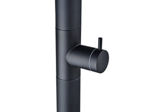 Nevada Matte Black Steel Pool Shower Tap in 316 Stainless Steel, view 5