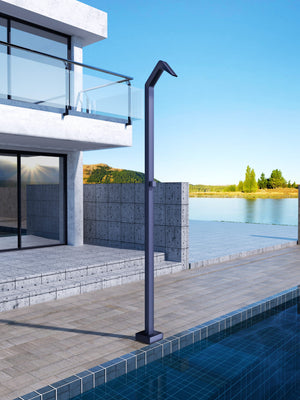 Niágara Ocean Blue Pool Shower Tap in 316 Stainless Steel, view 3