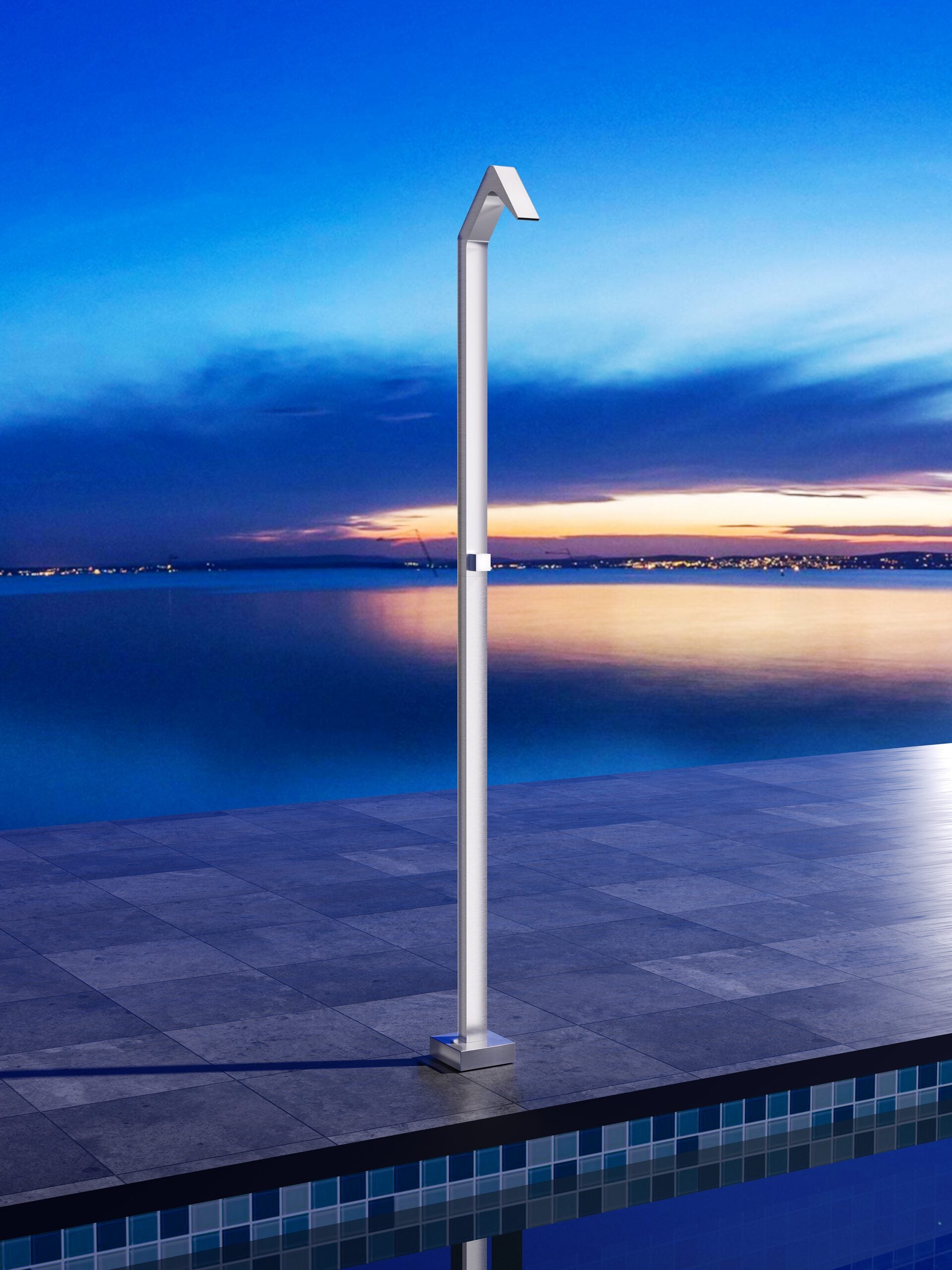 Niágara Stainless Steel Pool Shower Tap in 316 Stainless Steel, view 3