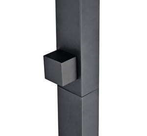 Niágara Matte Black Steel Pool Shower Tap in 316 Stainless Steel, view 5
