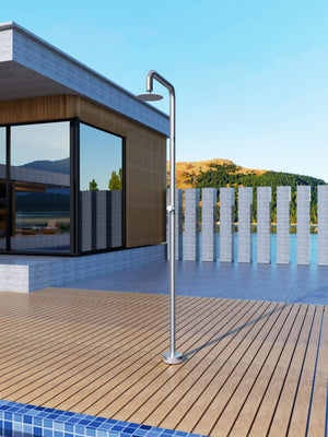 Oregón Stainless Steel Pool Shower Tap in 316 Stainless Steel, view 2
