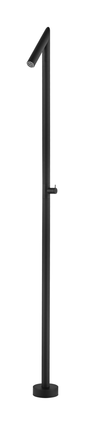 Oklahoma Matte Black Steel Pool Shower Tap in 316 Stainless Steel GPO011/ANG, main product view
