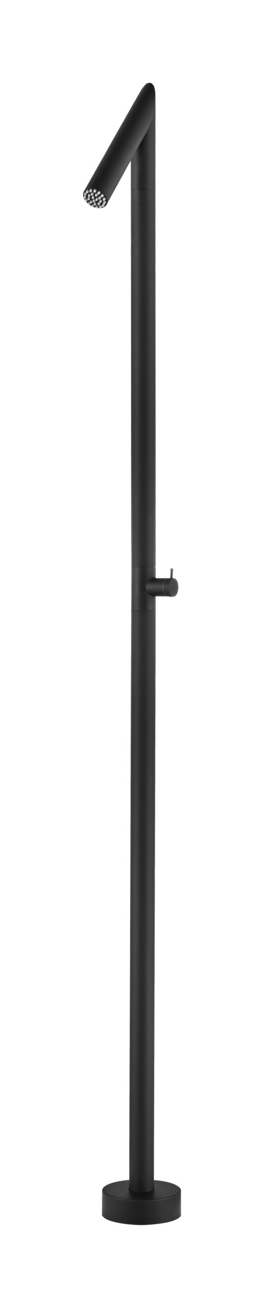 Oklahoma Matte Black Steel Pool Shower Tap in 316 Stainless Steel GPO011/ANG, main product view