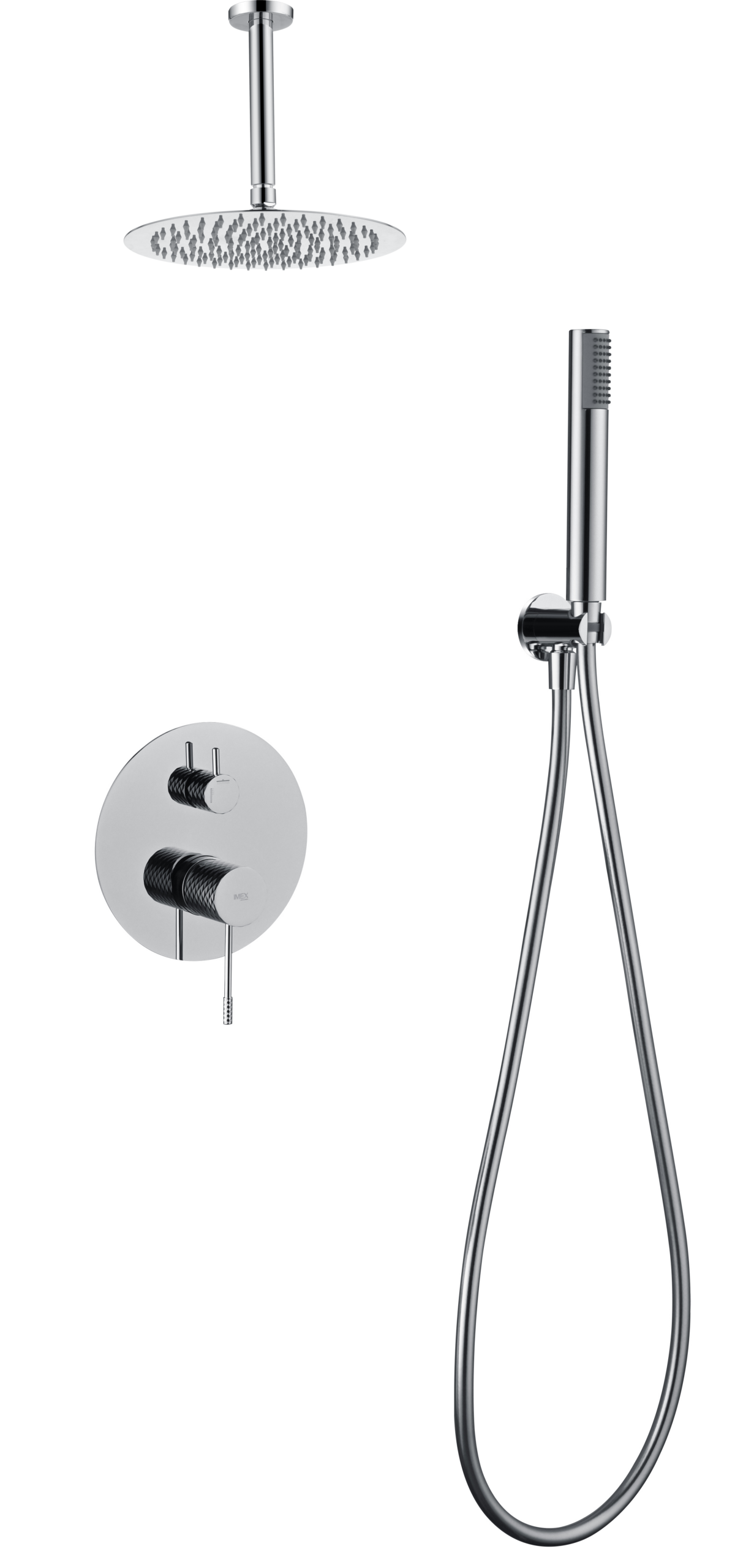 Piamonte Chrome Concealed Single Lever Shower Set, main product view
