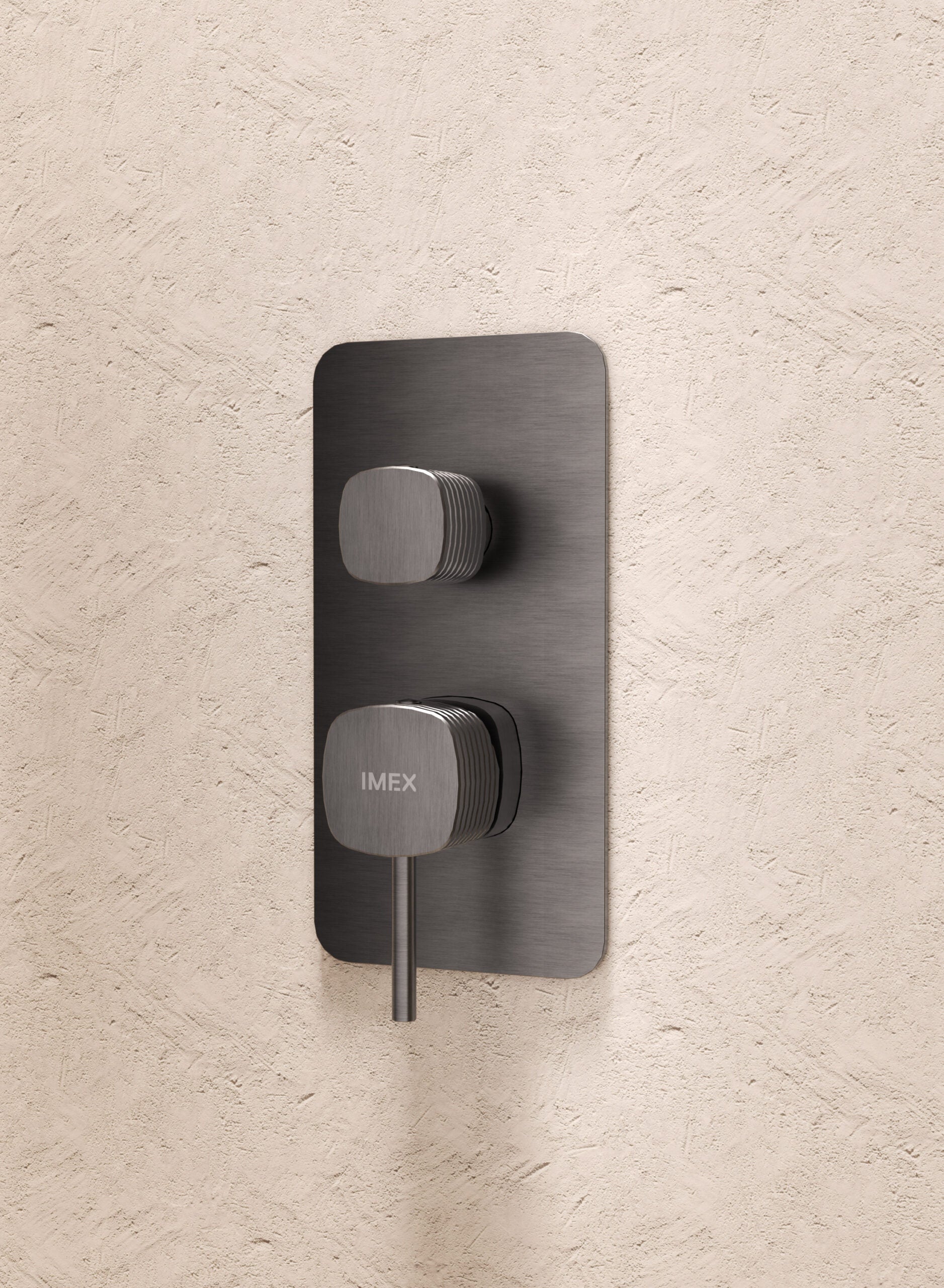 Firenze – Sassari Brushed Rose Gold Concealed Single Lever Shower Set, view 2