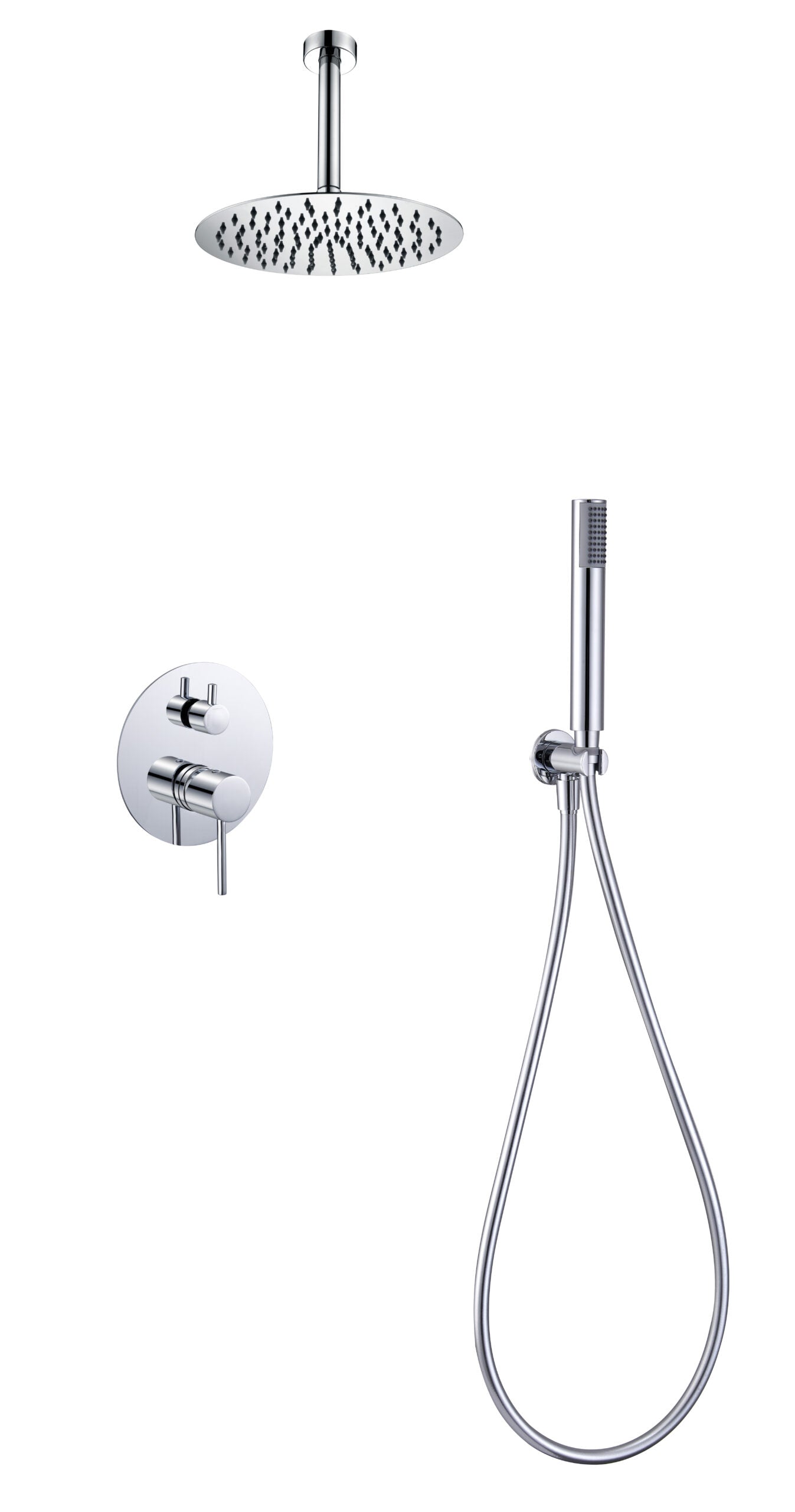 Tivoli Monza Built-in Shower Mixer Chrome Single Handle, view 2