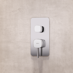 Toscana Chrome Concealed Single Lever Shower Set, in a bathroom setting