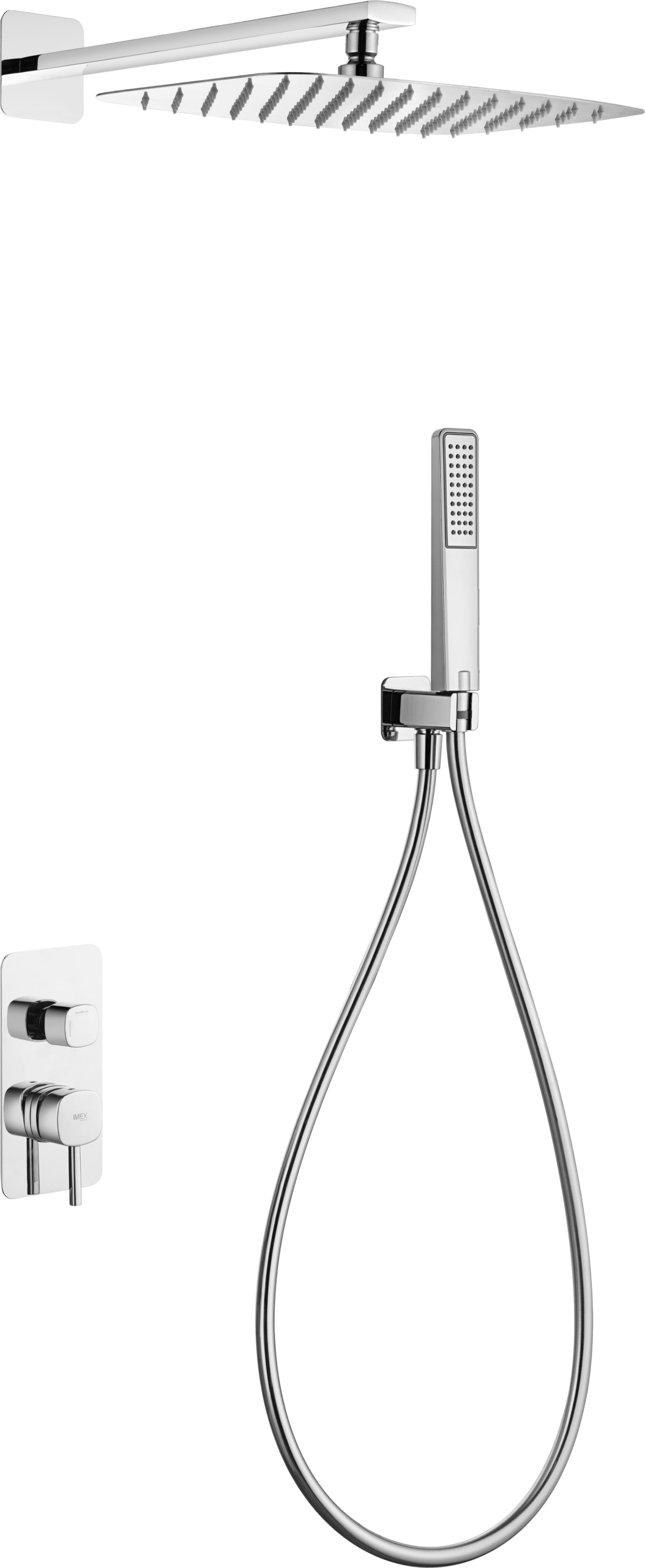 Toscana Chrome Concealed Single Lever Shower Set, main product view