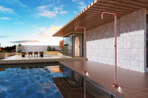 Utah Coral Pink Pool Shower Tap in 316 Stainless Steel, view 3