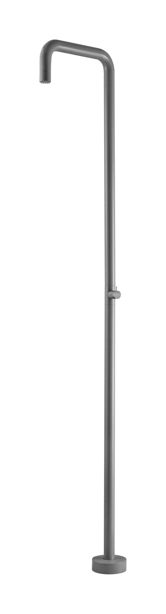 Utah Cloud Grey Pool Shower Tap in 316 Stainless Steel, main product view