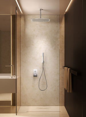 Arezzo Chrome Concealed Thermostatic Shower Set, view 5