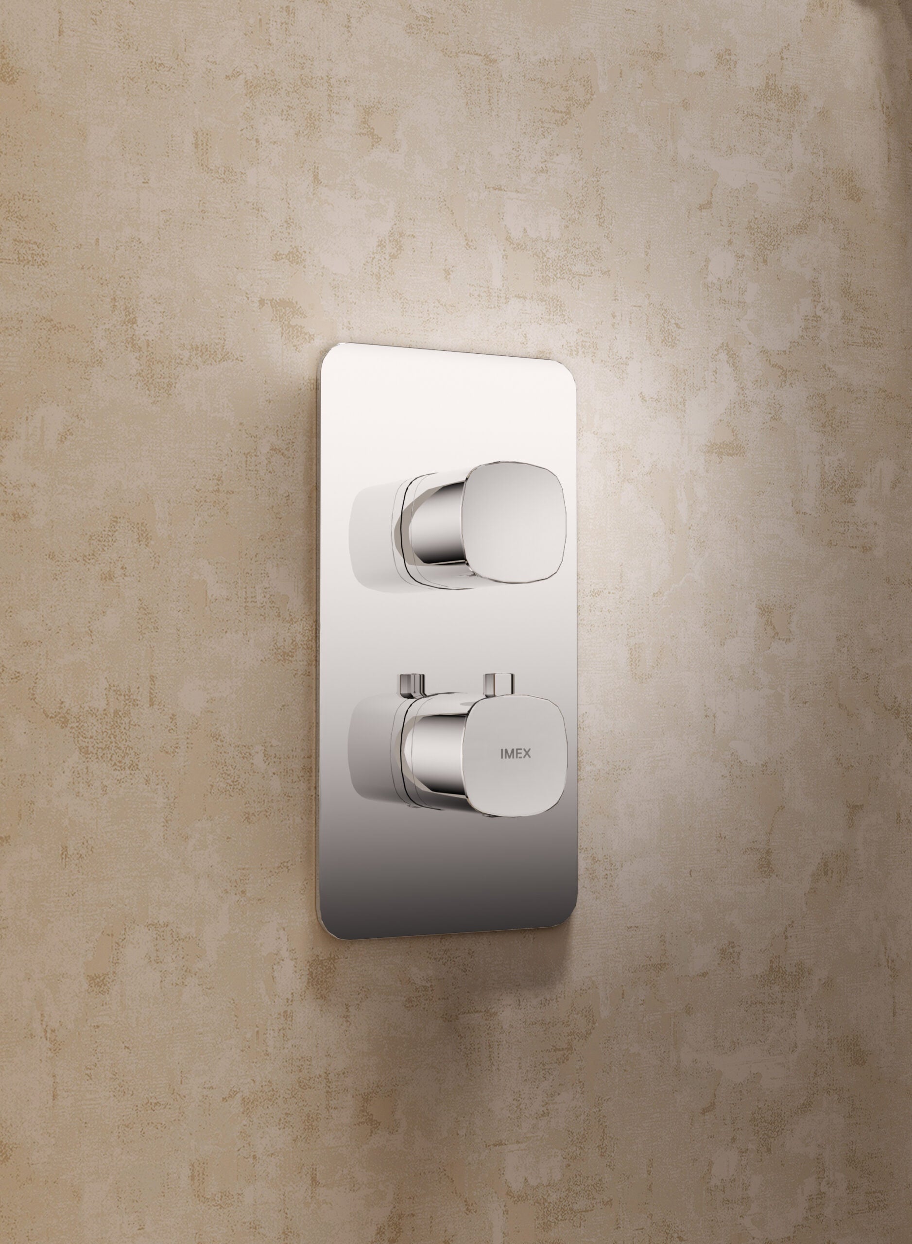 Arezzo Chrome Concealed Thermostatic Shower Set, view 3