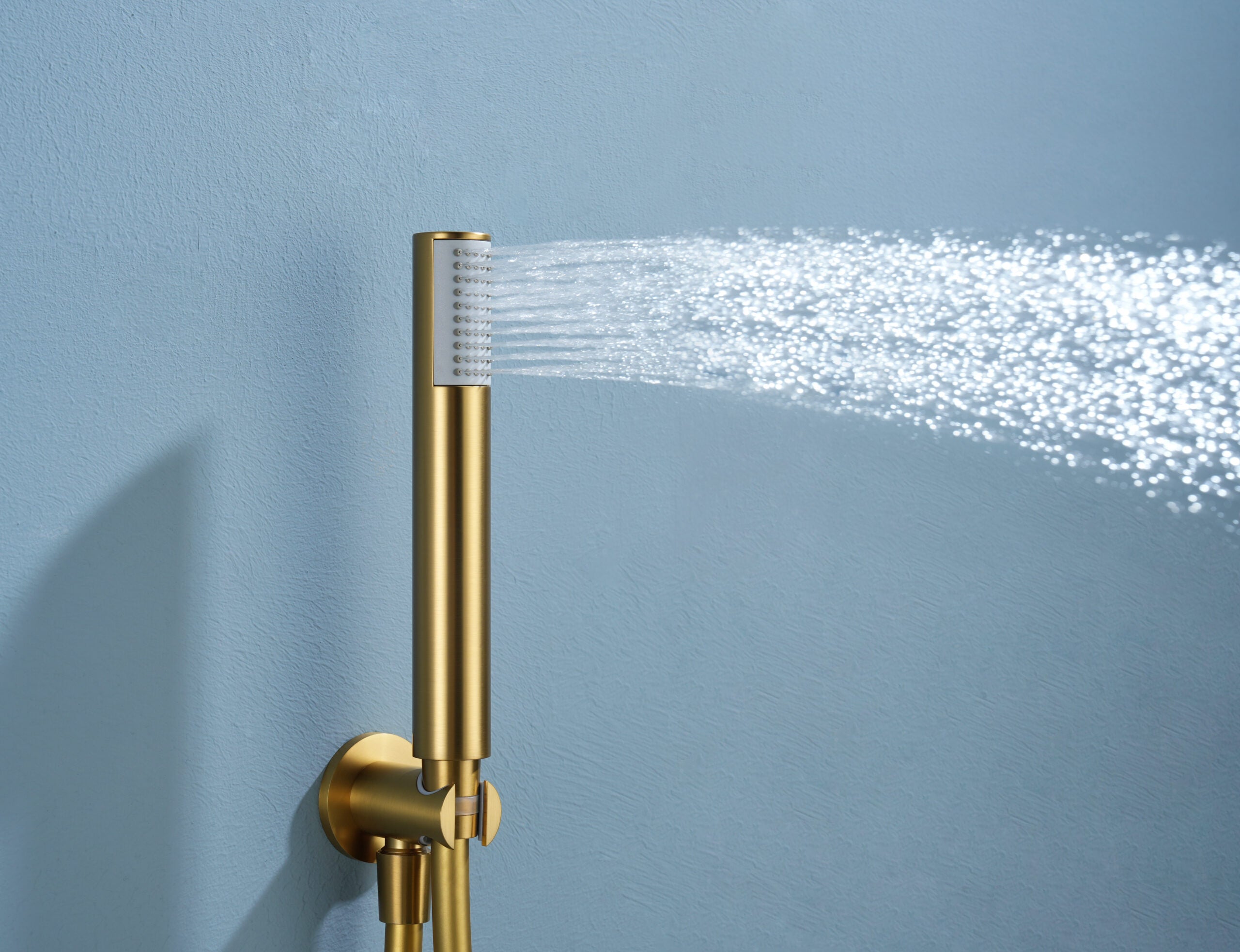 Bless Brushed Gold Concealed Thermostatic Shower Set, view 4