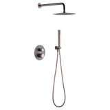 Conjunto De Ducha Empotrado Termostático Línea Gris Champagne