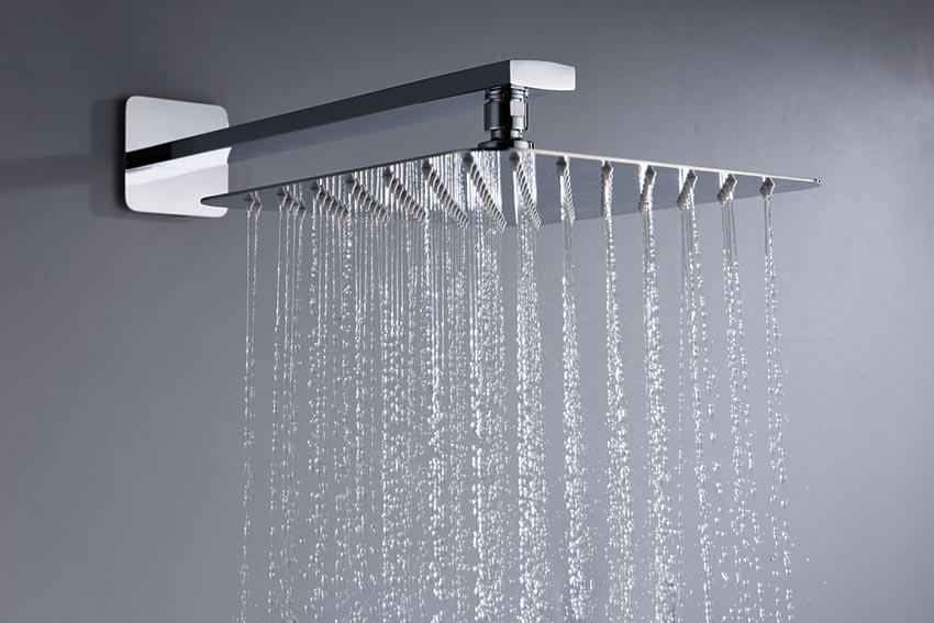 Chrome Thermostatic Built-In Shower Set Madeira, detail view