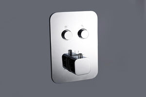 Chrome Thermostatic Built-In Shower Set Madeira, detail view