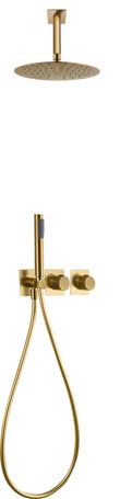 Conjunto Ducha Termosstatico Empotrado Nepal Oro Ce