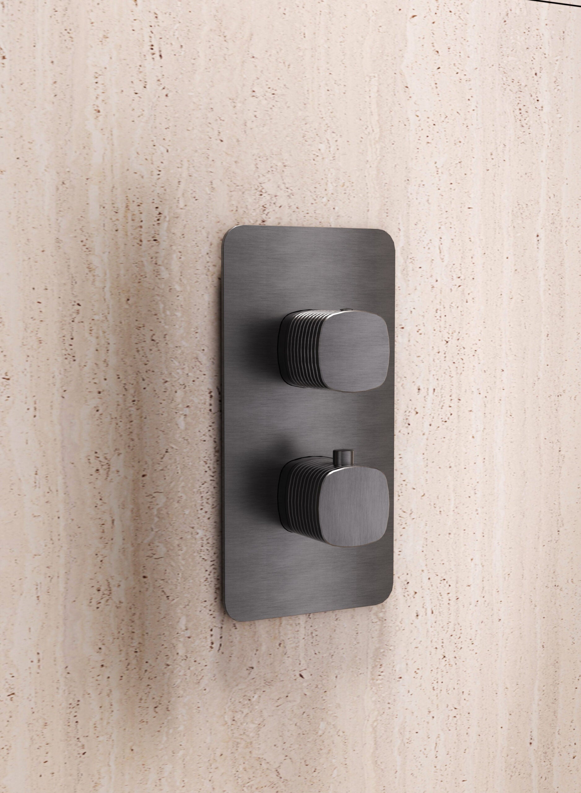 Firenze – Sassari Brushed Rose Gold Concealed Thermostatic Shower Set, view 3