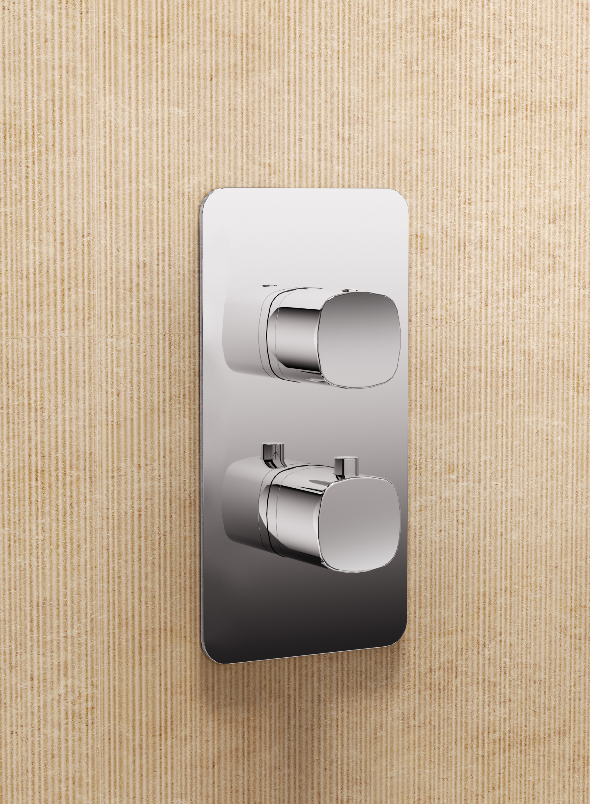Toscana Black Gun Metal Concealed Thermostatic Shower Set, view 3