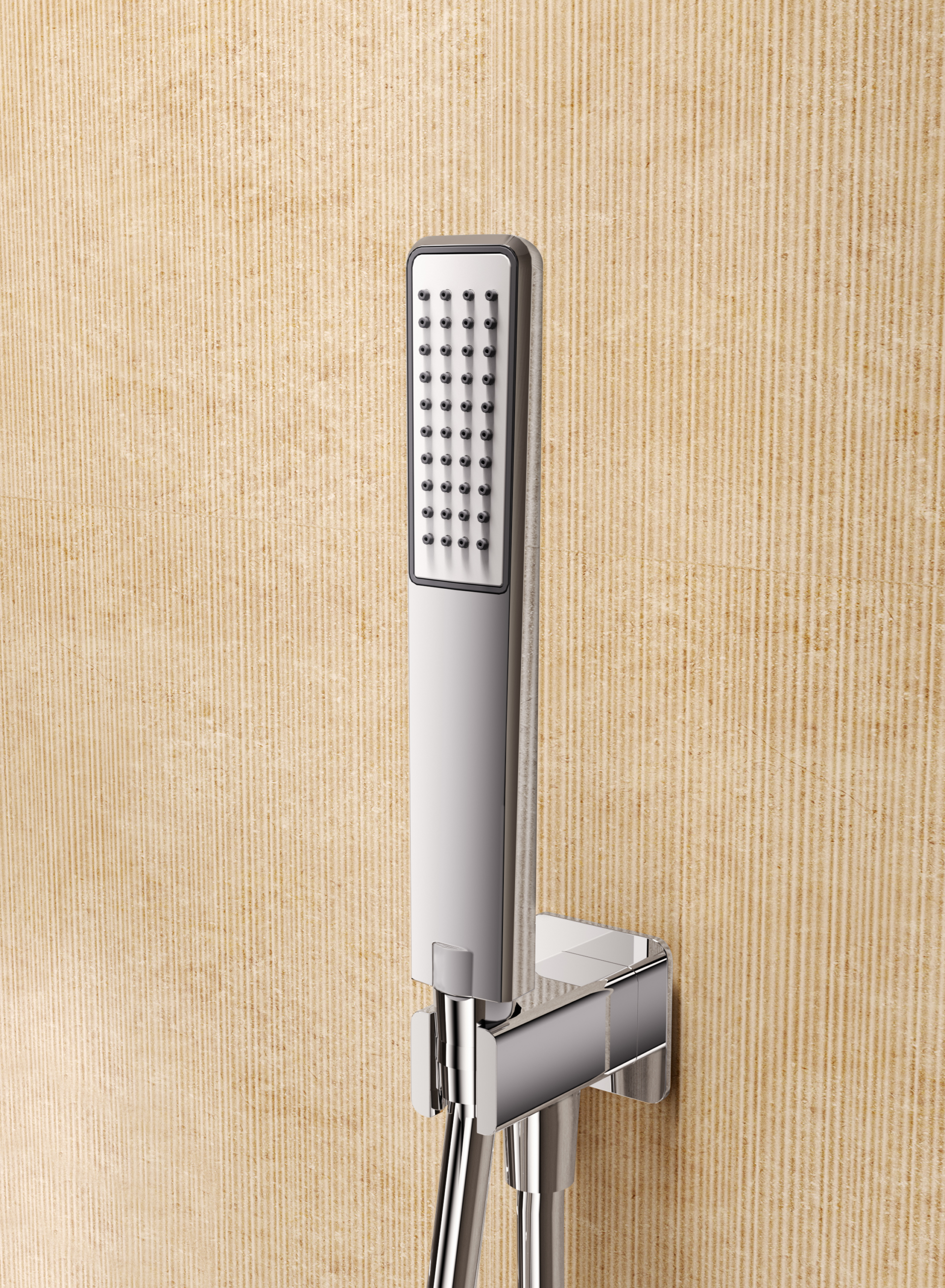 Toscana Matte Black Concealed Thermostatic Shower Set, view 6