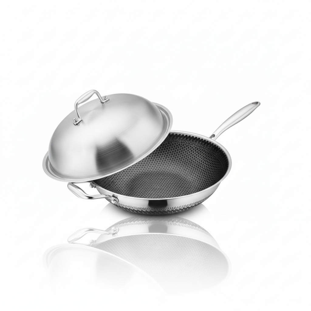 Double Sided Stainless Steel Non Stick Pan