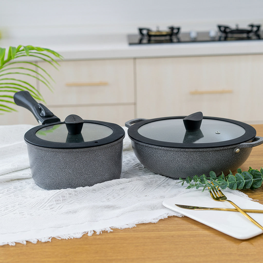 Multifunctional Non Stick Pan Pot Detachable Handle Set