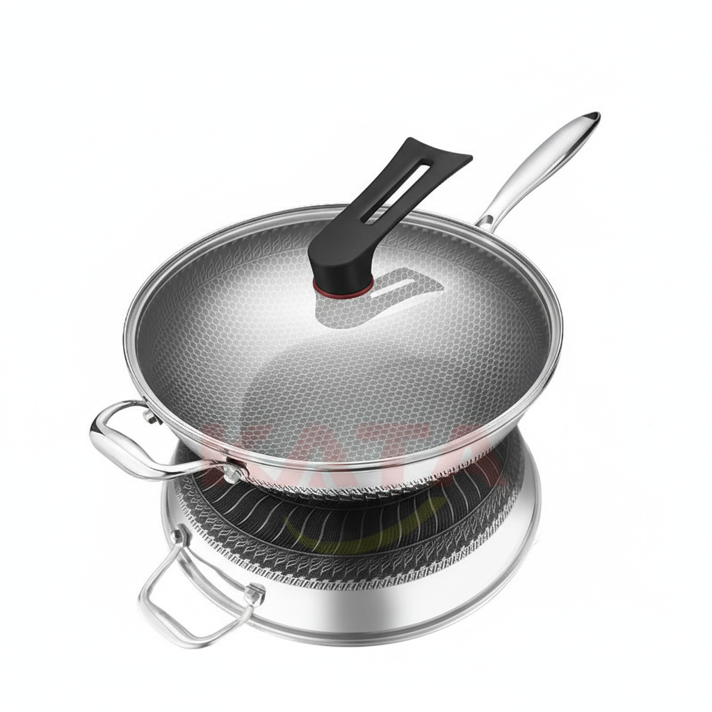 Double Sided Stainless Steel Non Stick Pan