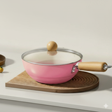 Mini Non Stick Glass Lid Flat Bottom Frying Pan