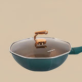 Octagonal Alloy Non Stick Wok Frying Pan