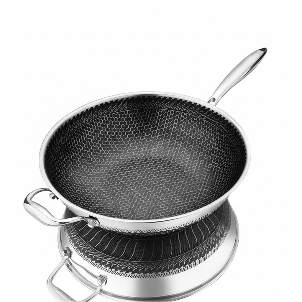 Double Sided Stainless Steel Non Stick Pan