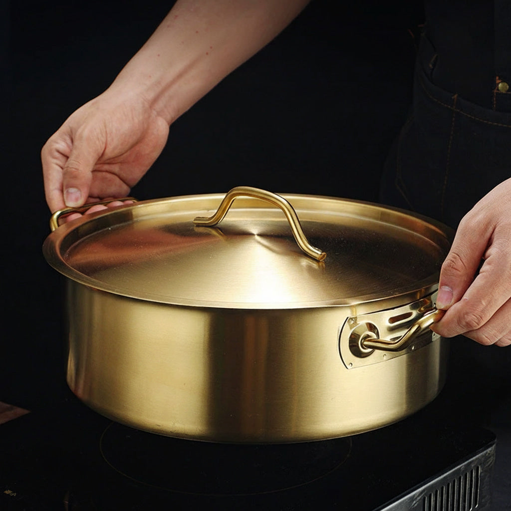 Stainless Steel Lid Duck Soup Non Stick Pot