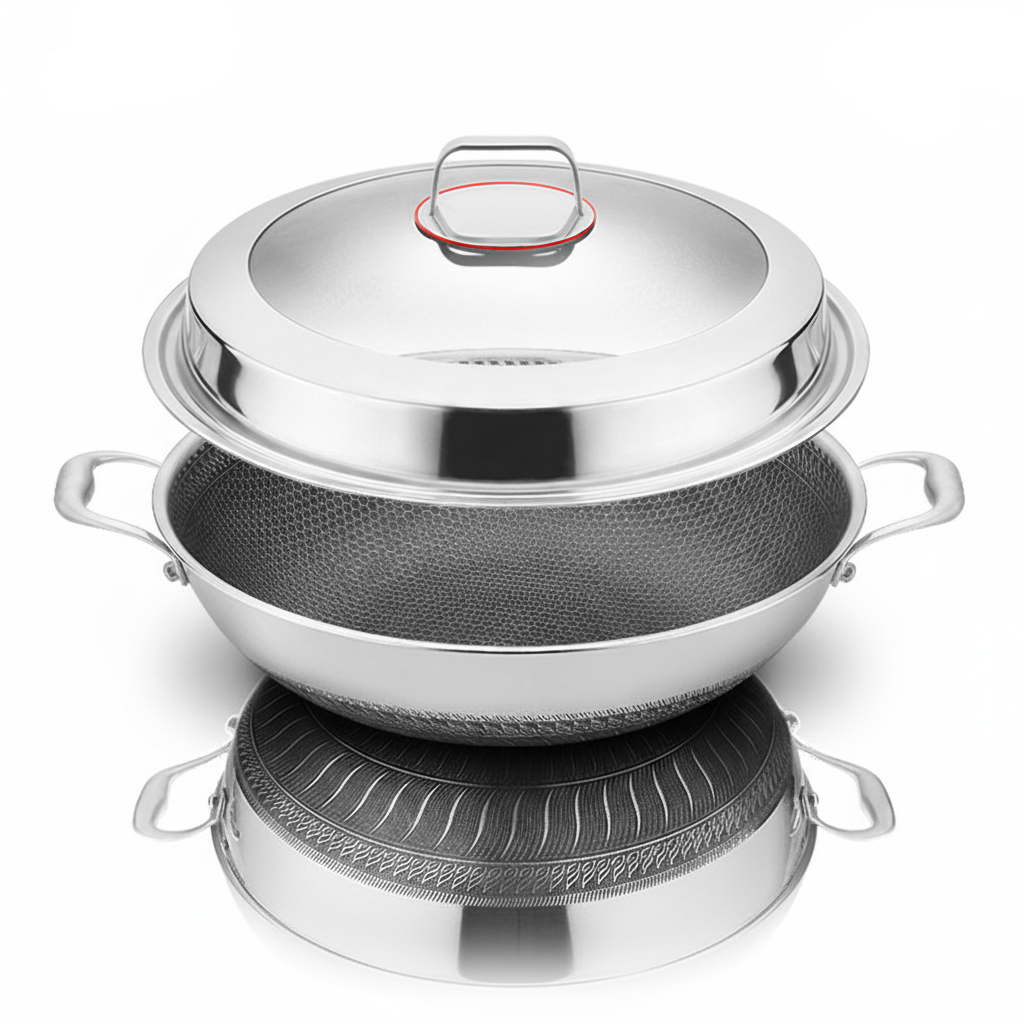 Double Sided Stainless Steel Non Stick Pan